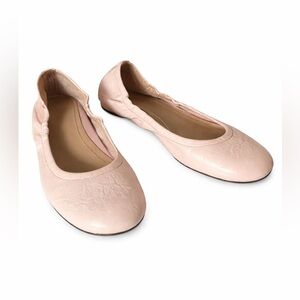 Vionic Alexa Ballet Flats Pink Leather Comfort Slip On Size 7